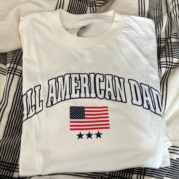 Trau & Loevner Other - 🆕 NWT All American Dad white tee Sz Xl